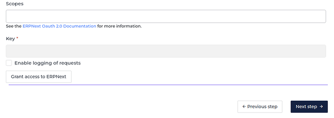 ERPNext connector screenshot 2