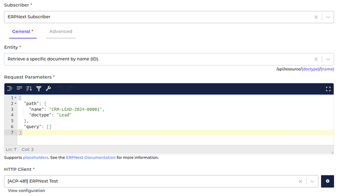 ERPNext connector screenshot 3