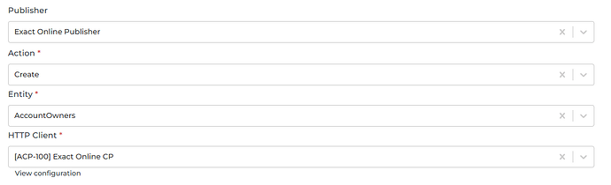Exact Online connector screenshot 4