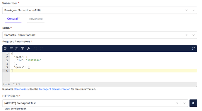 FreeAgent connector screenshot 2