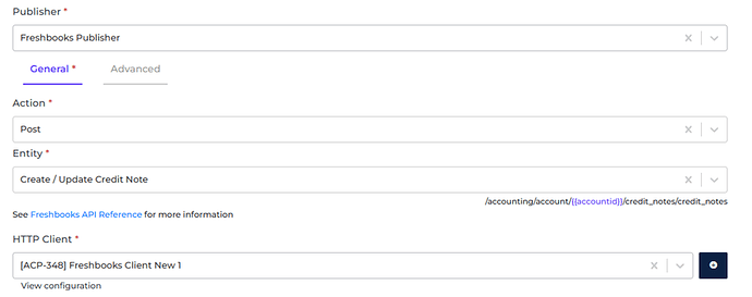 Freshbooks connector screenshot 3