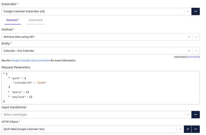 Google Calendar connector screenshot 2