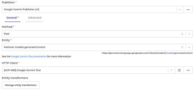 Google Gemini connector screenshot 4
