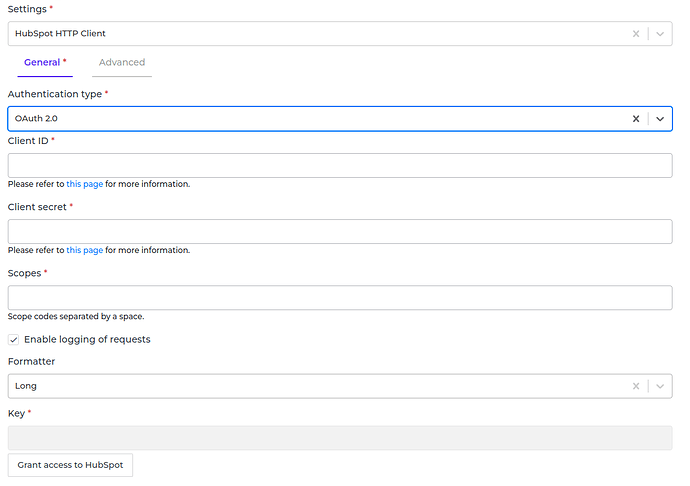 HubSpot connector screenshot 2