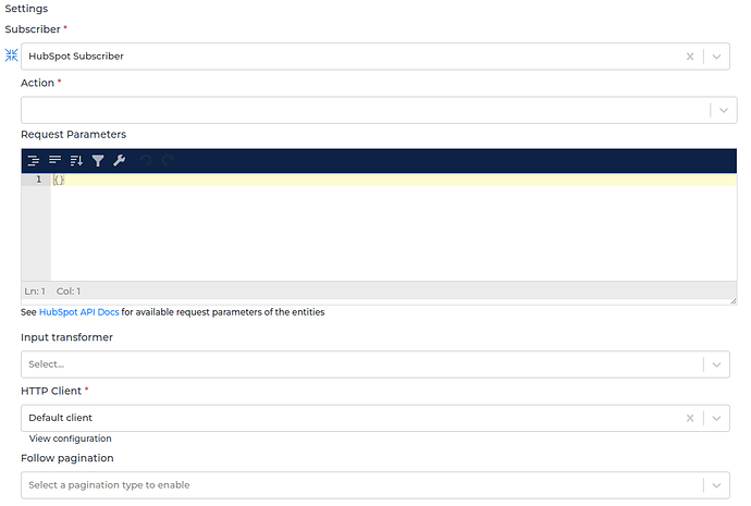 HubSpot connector screenshot 4
