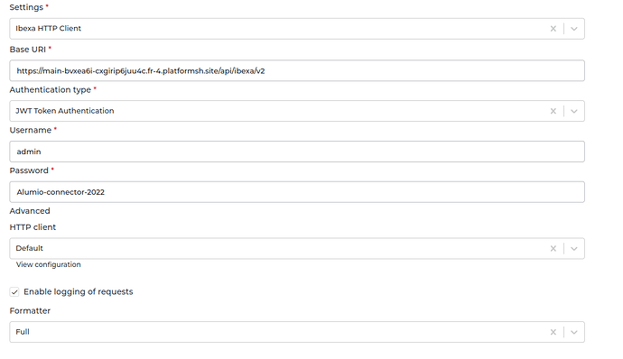 Ibexa connector screenshot 1