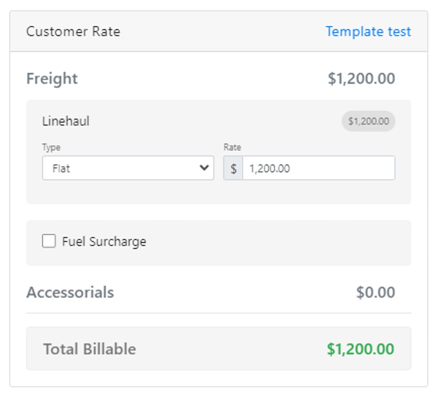 Money Box showing the Flat rate type selected with a fixed dollar amount entered.