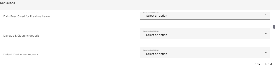 Image showing Deduction account mapping