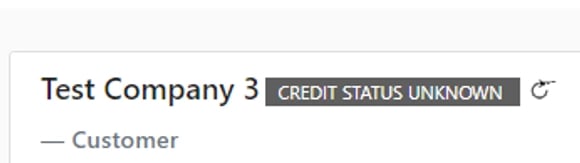 Credit check status icons: red (Declined)
