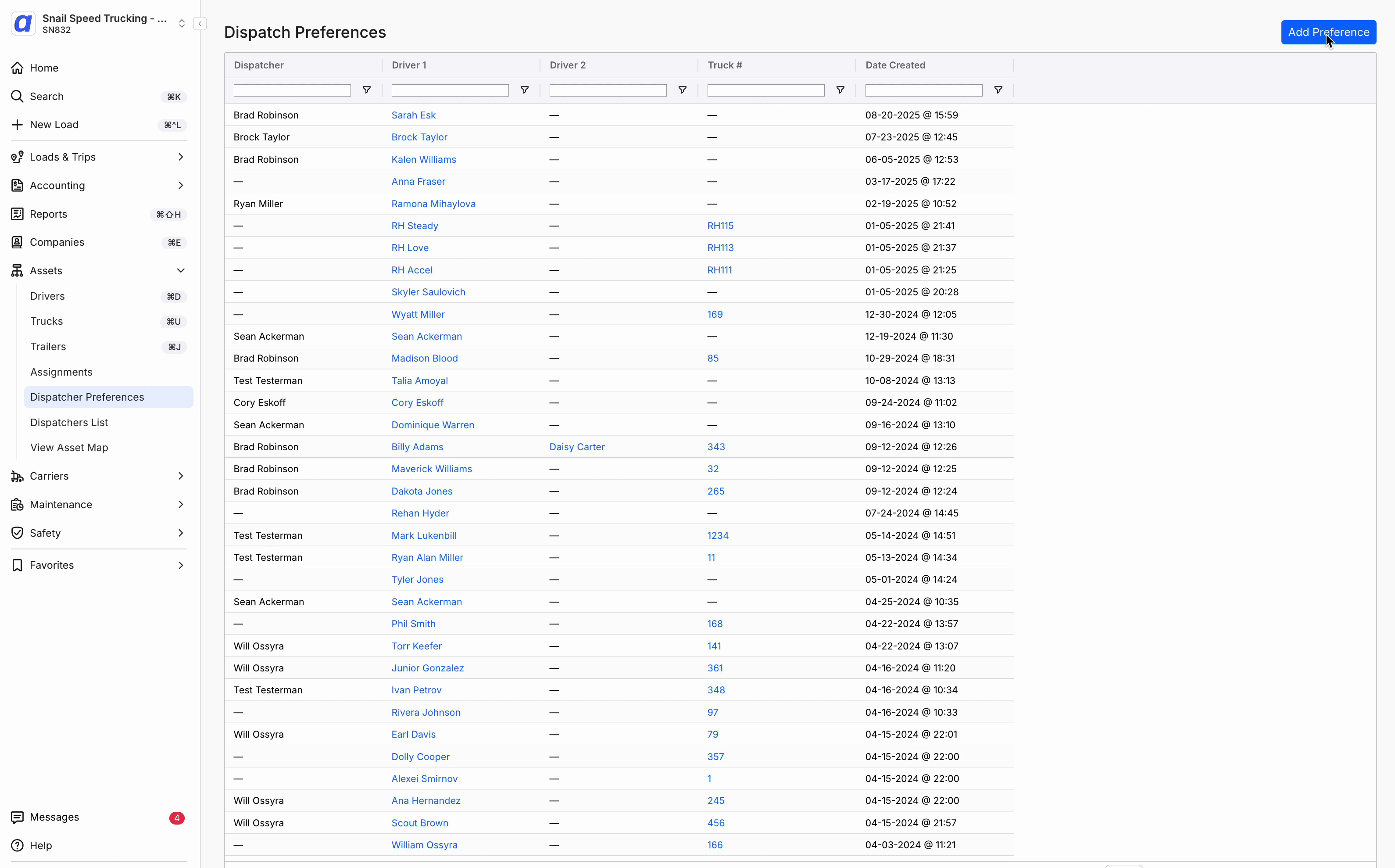 GIF showing the Assignment Preferences setup flow: navigating to Assets > Assignment Preferences, clicking + New Assignment, and completing the preference fields.
