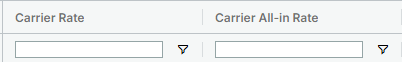 Image showing Carrier Rate and Carrier All-in Rate columns in Load Board