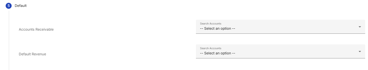 Image showing Revenue default account mapping flow.