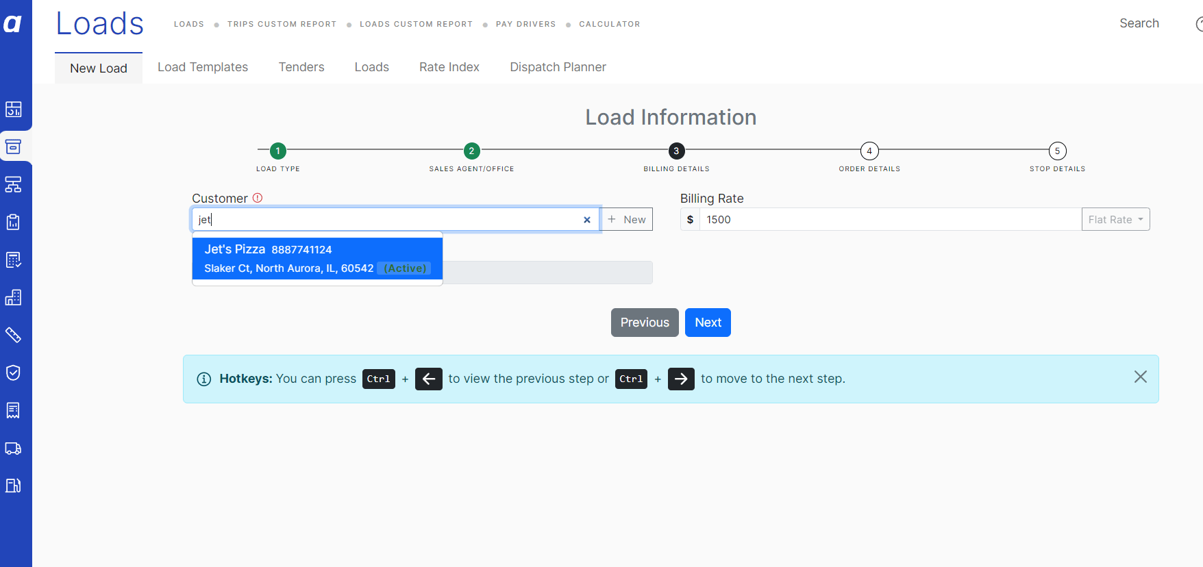 Customer section under General Details showing the Customer field, Invoice As field, and Billing Rate field with the 'Add new customer' option visible
