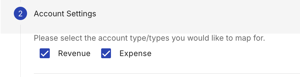 Transaction Types Revenue/Expense checkboxes in QuickBooks Desktop settings.