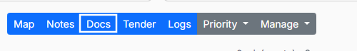 Shows a segment of the load action menu bar highlighting the selection of the Docs tab.