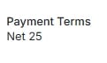Payment Terms field on a sample customer profile.