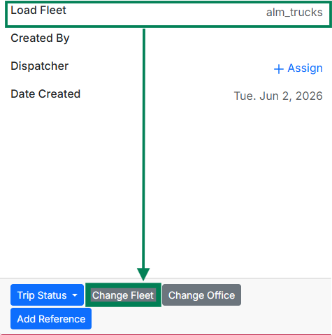 Load Fleet: For fleet dimension mapping, the load Fleet set is used to decide which dimension is used for the customer invoice as well as the external carrier bill.