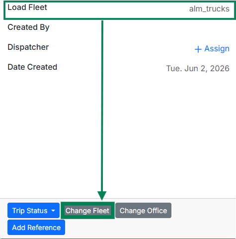 Load Fleet: For fleet dimension mapping, the load Fleet set is used to decide which dimension is used for the customer invoice as well as the external carrier bill.