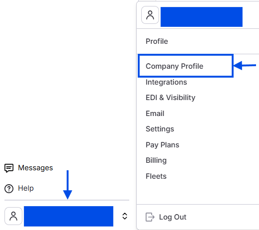 Username location in bottom-left navigation.