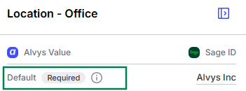 Image showing the default dimension value field with a required label