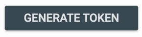 RoadStar API Tokens screen showing the Generate Token button