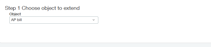 The Object selection dropdown in the custom field creation wizard.