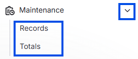 Maintenance module callout showing the relationship between View Maintenance Amounts and the Management-category permission.