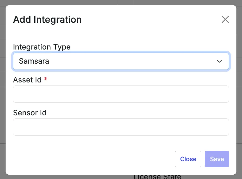 Example Samsara asset URL with asset ID highlighted
