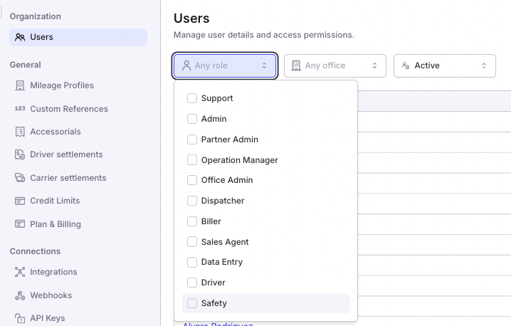 Sample Image displaying roles