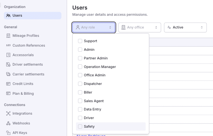 Sample Image displaying roles