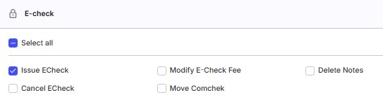 Move Comchek permission toggle