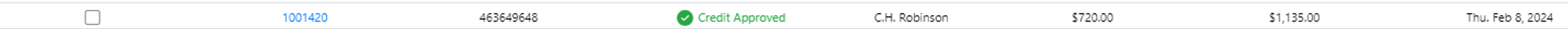 Load selected on the Factoring Upload page to create an OTR Solutions batch