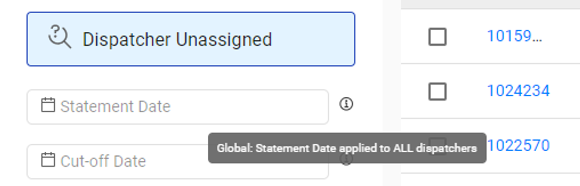 Image showing the Global Statement Date and Cutoff Date fields with tooltips visible.