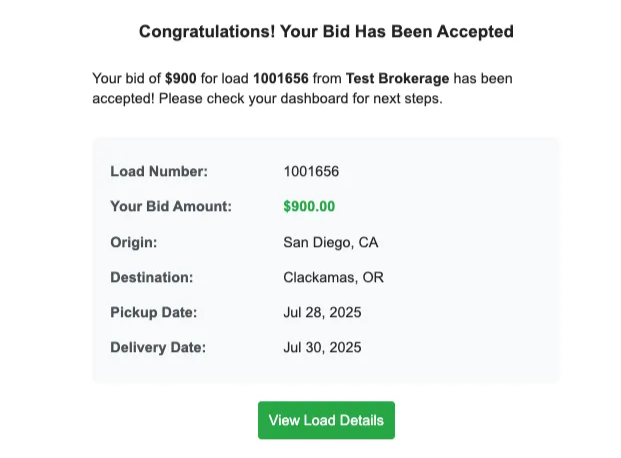 Email confirmation