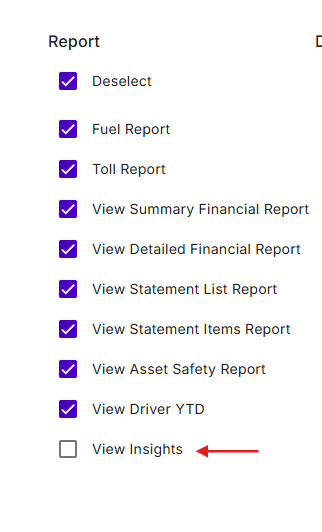 View Insights permission setting.