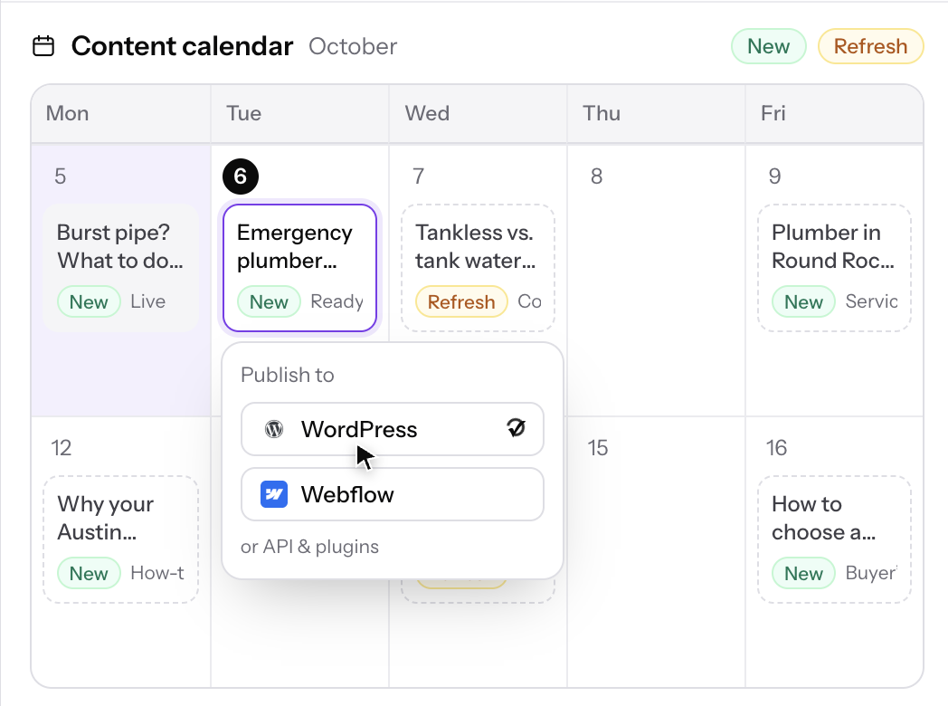Content Calendar