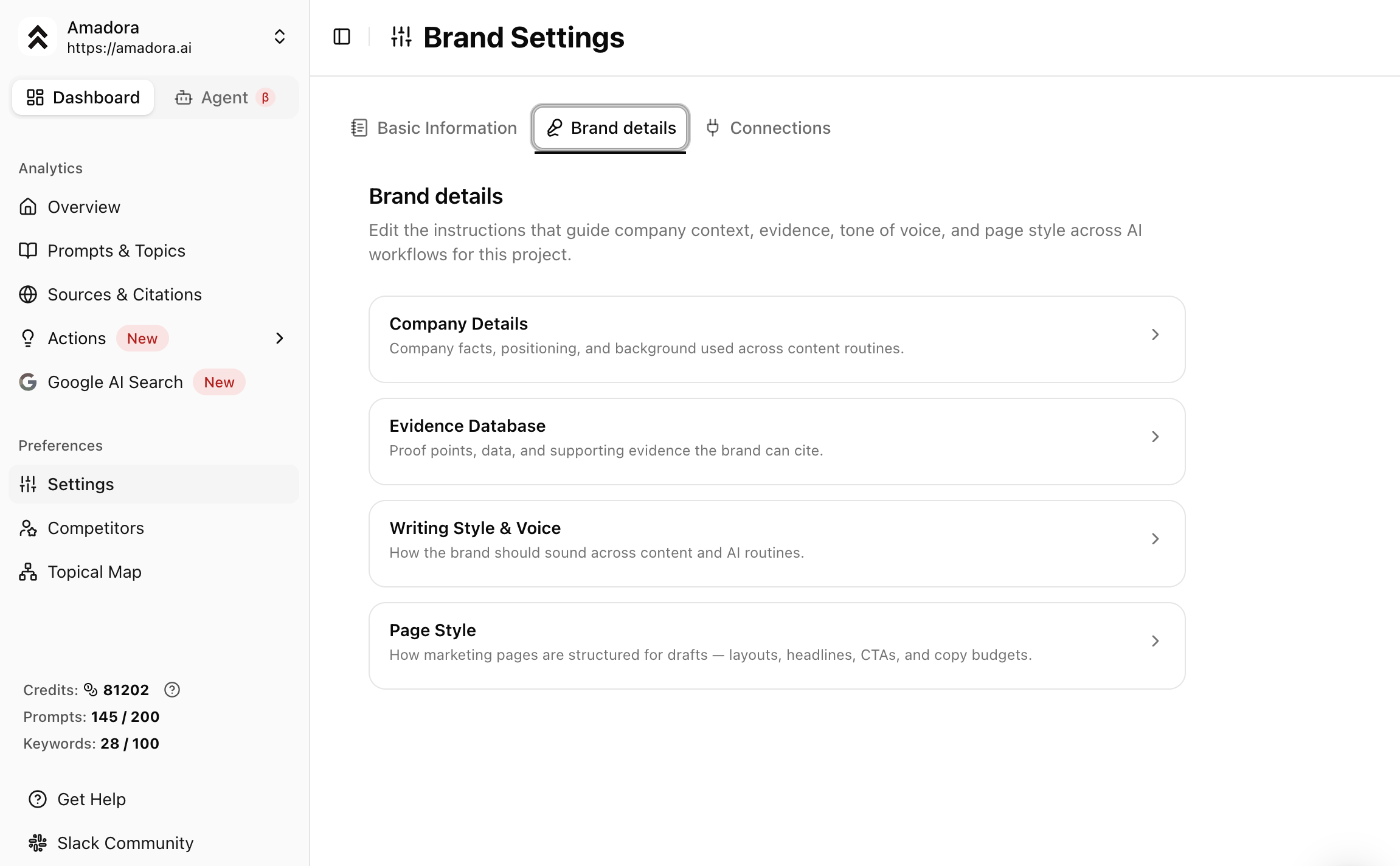 Brand Details Settings 1