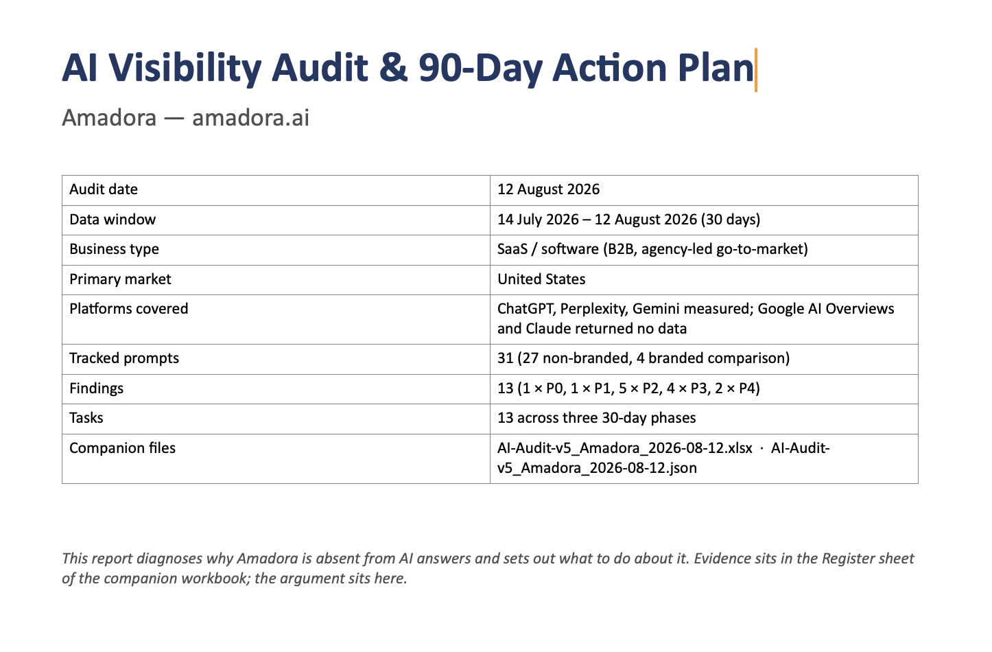 Ai Audit & Action Plan