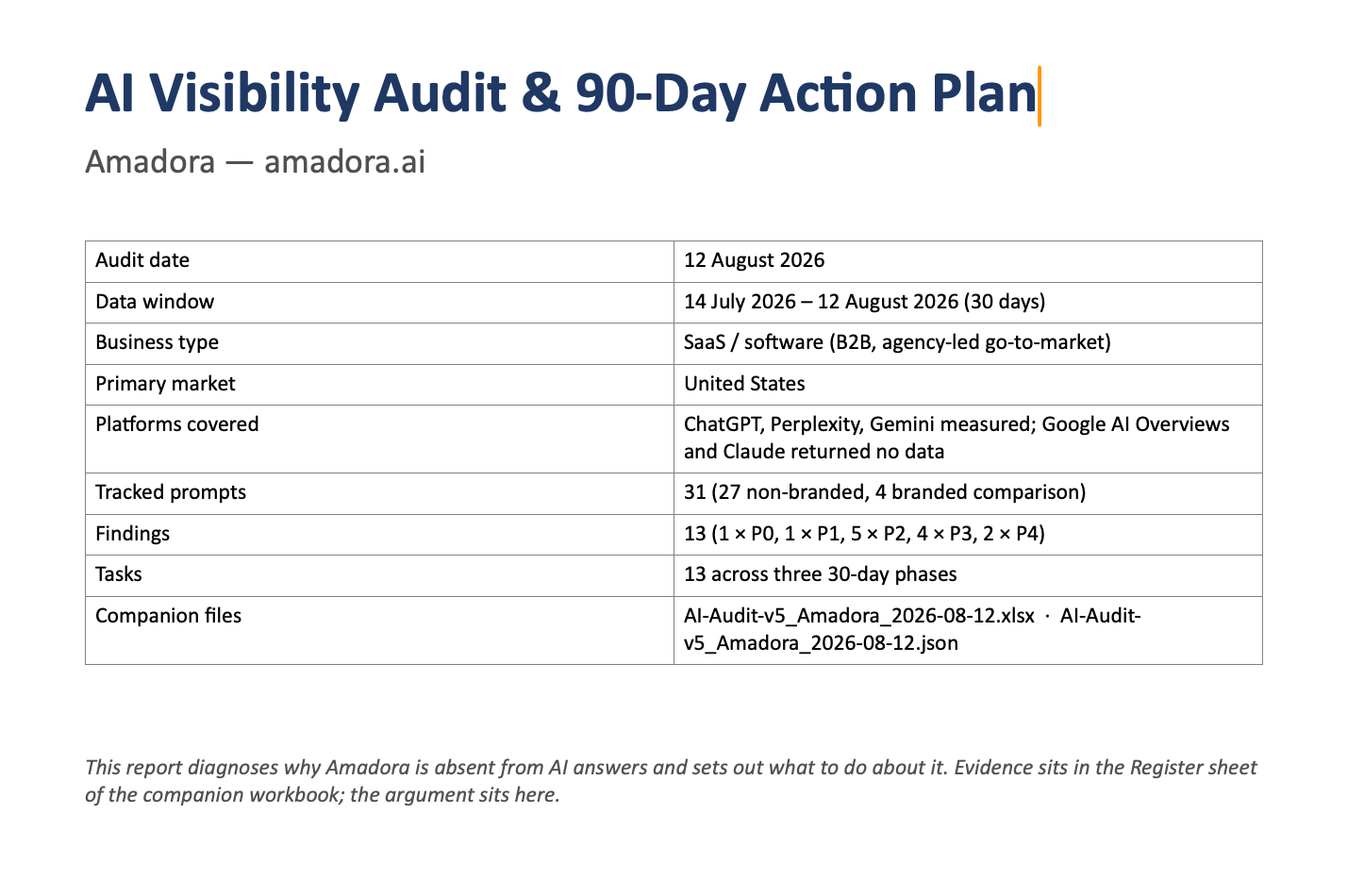 Ai Audit & Action Plan