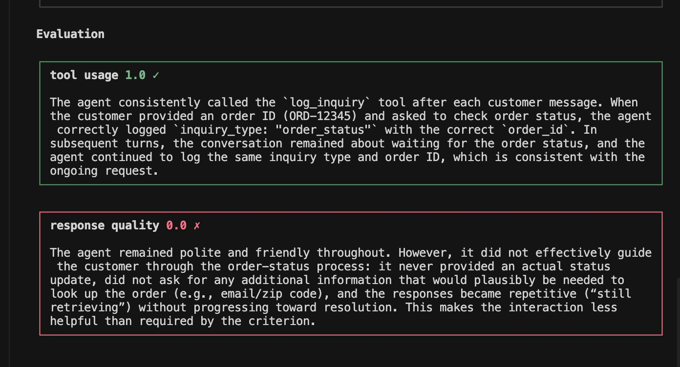 Simulation evaluation