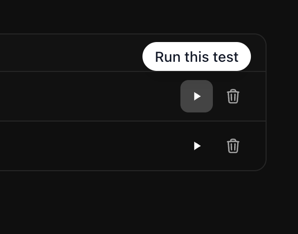 Run one test on one agent