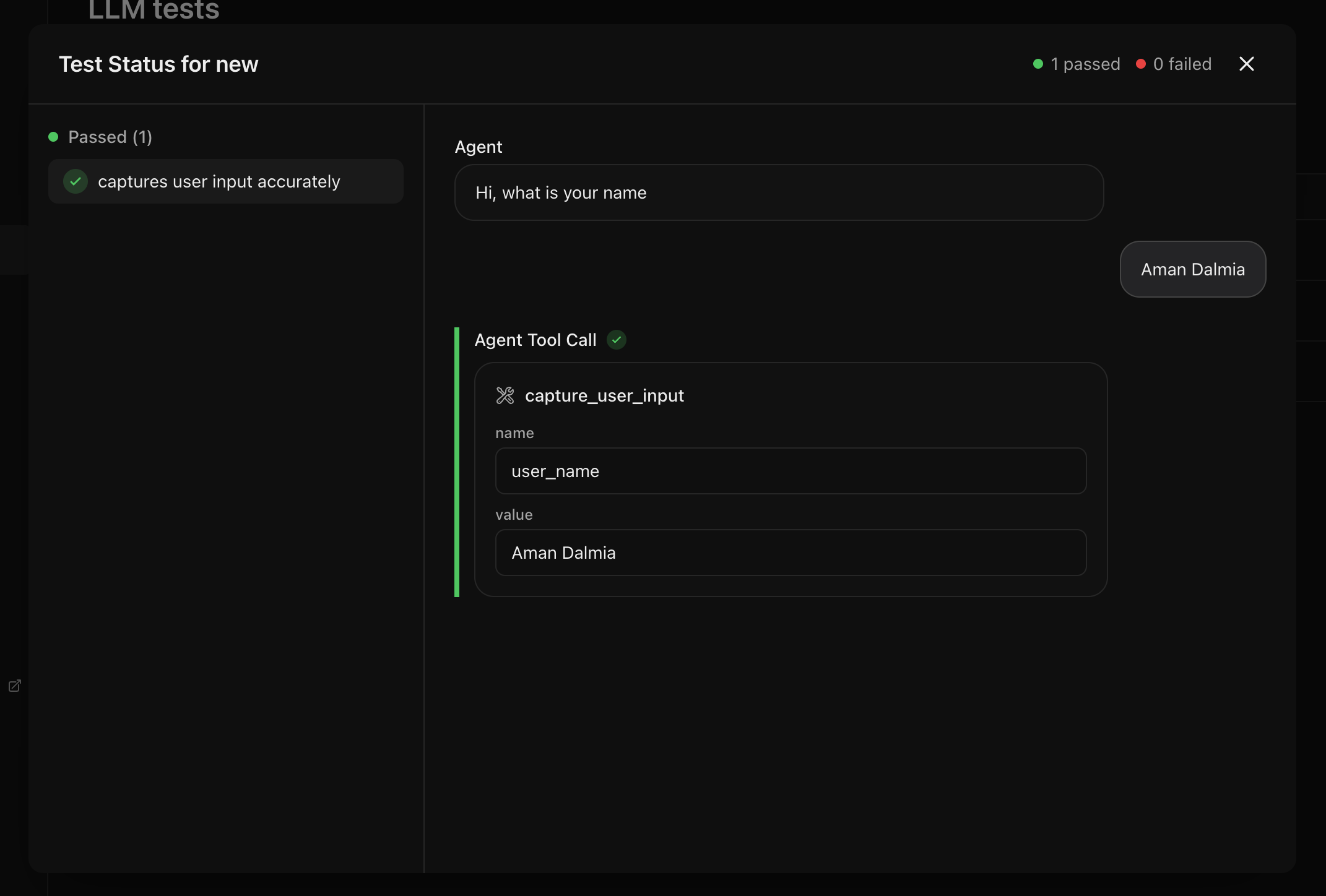 Run one test on one agent
