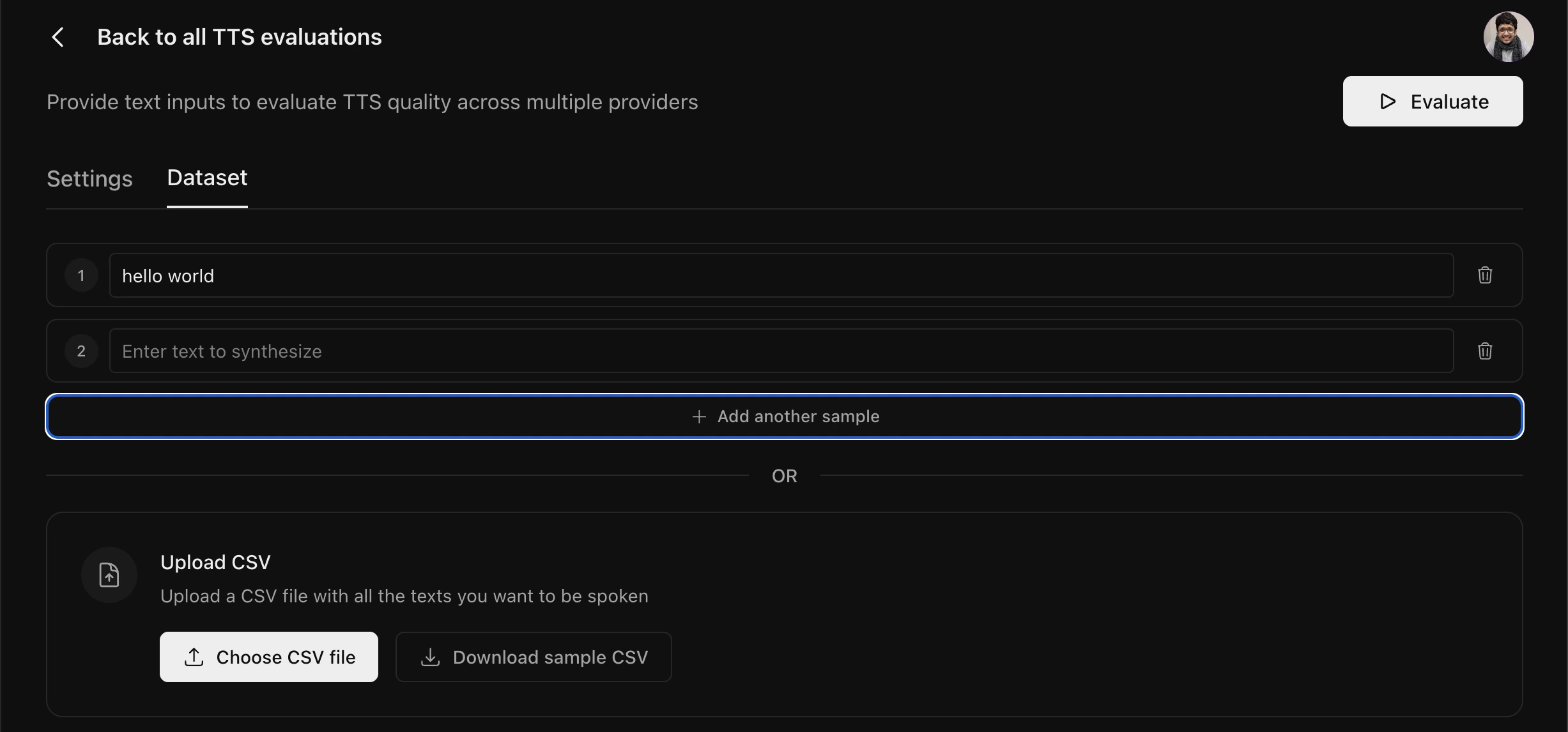 Text to Speech Dataset Upload