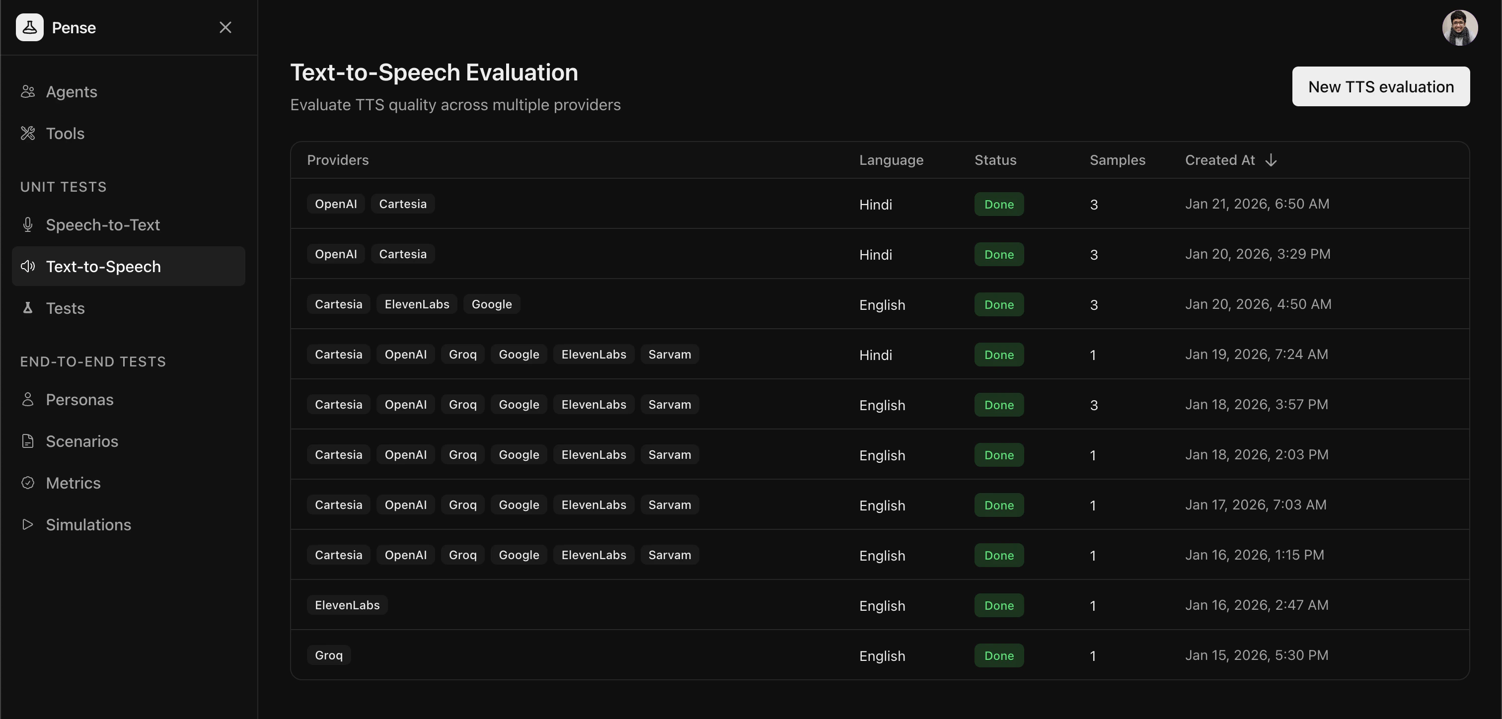 Text to Speech Evaluations List