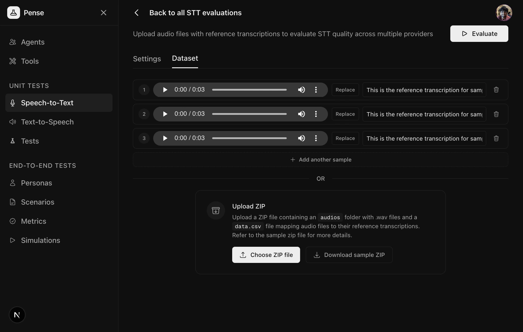 Speech to Text Dataset Upload