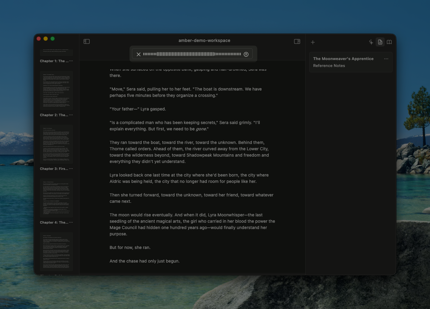 Voice recording and transcription interface