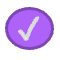 Purple checkmark