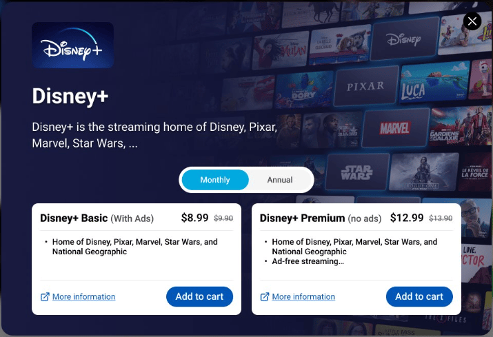 Purchase modal