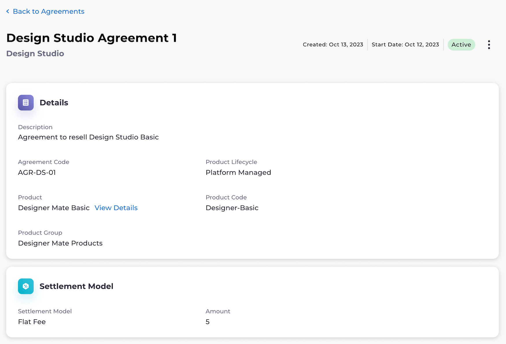 Active Agreement
