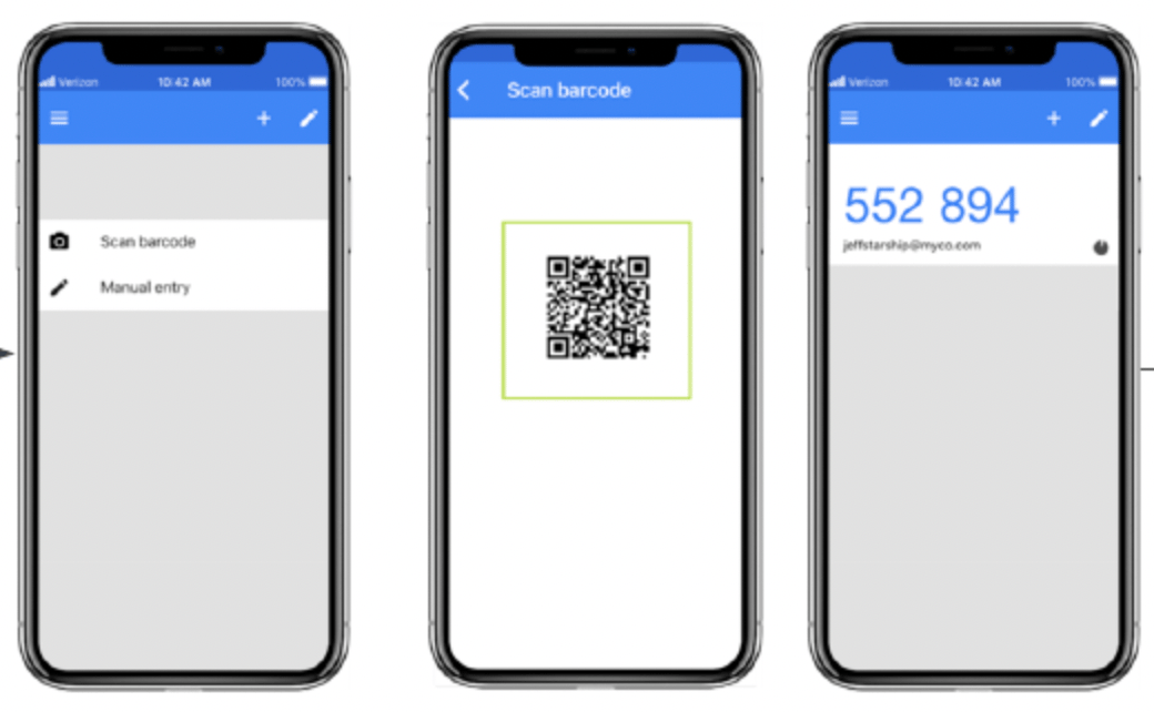 Authenticator App flow example